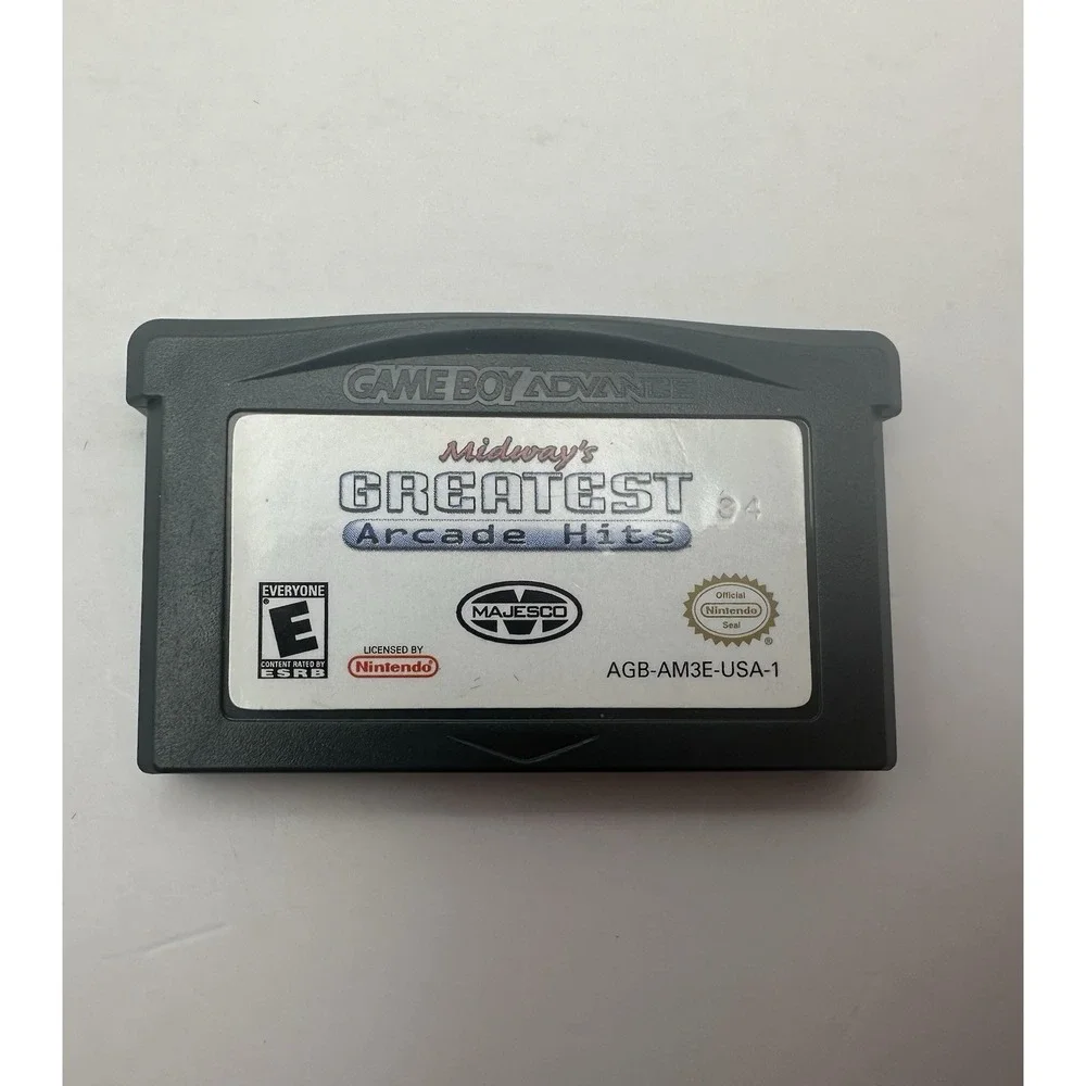 Midways Greatest Arcade Hits Nintendo Game Boy Advance 2001 GBA EXCELLENT Cart
